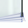 Bath Shower Screen Door Seal Strip - Glass 4-6mm / Gap 10mm Large Image