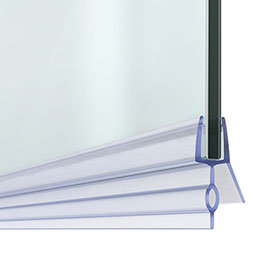 14mm Gap Bath Shower Screen Door Seal Strip - Glass 4-6mm Medium Image