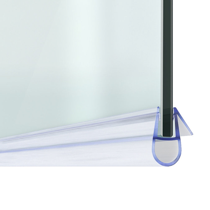 Bath Shower Screen Door Seal Strip - Glass 4-6mm / Gap 7mm Large Image