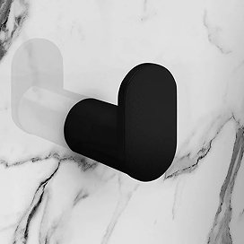 Black bathroom hook