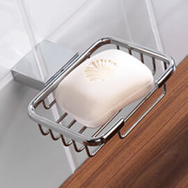 Soap Bar Holder - Shower Wall Soap Dish - Bathroom Vanity Soap