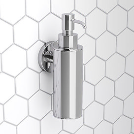 Chrome soap dispensers