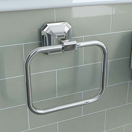 Chrome towel ring