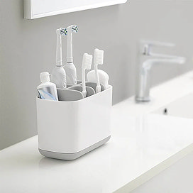 Grey toothbrush holders