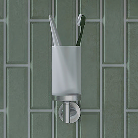 Stainless steel toothbrush holders