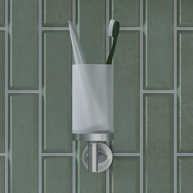 Stainless steel toothbrush holders