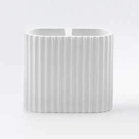 White toothbrush holder