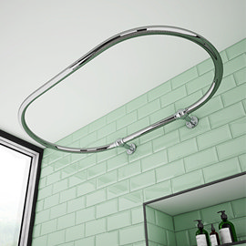 Curved Shower Curtain Rails