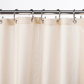 Polyester shower curtains