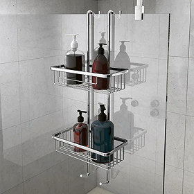 Chrome shower caddy
