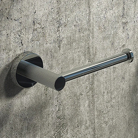 Chrome toilet roll holder