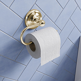 Gold toilet roll holders