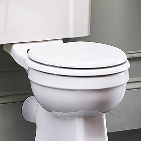 White toilet seat