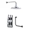 Bathroom Brands Classic 1910 Dual Outlet Digital Bath Shower Set with Bath Filler Waste, Wall Arm + 