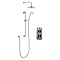 Bathroom Brands Classic 1910 Dual Outlet Digital Shower Set with Wall Arm, Slide Bar + Showerhead -