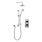 Bathroom Brands Classic 1910 Dual Outlet Digital Shower Set with Wall Arm, Slide Bar, Soap Basket +