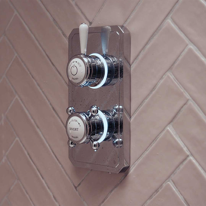 Bathroom Brands Classic 1910 Dual Outlet Digital Shower Valve (Bath/Shower) Standard Large Image