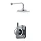 Bathroom Brands Classic 1910 Single Outlet Digital Shower Set with Wall Arm + Showerhead - High Pres