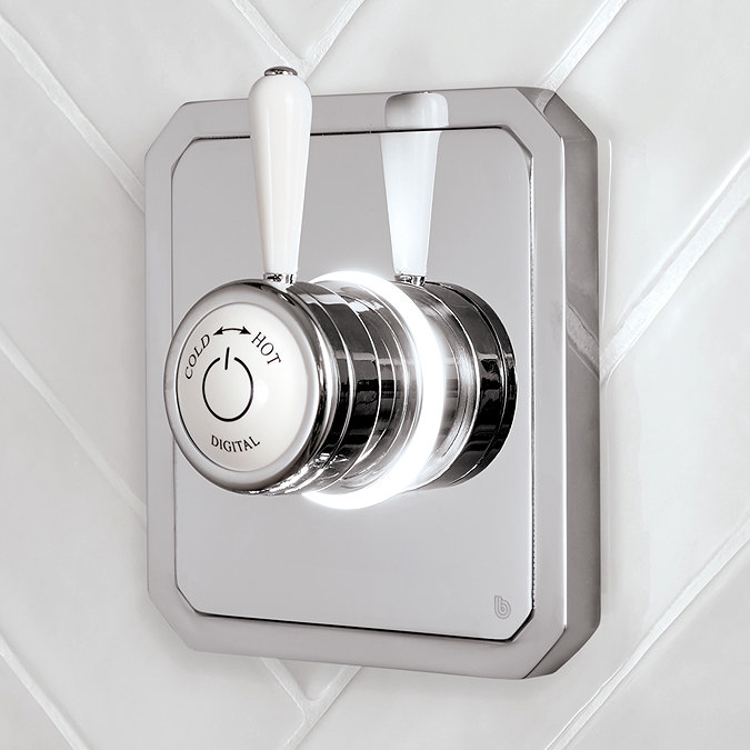 Bathroom Brands Classic 1910 Single Outlet Digital Shower Valve Profile Large Image