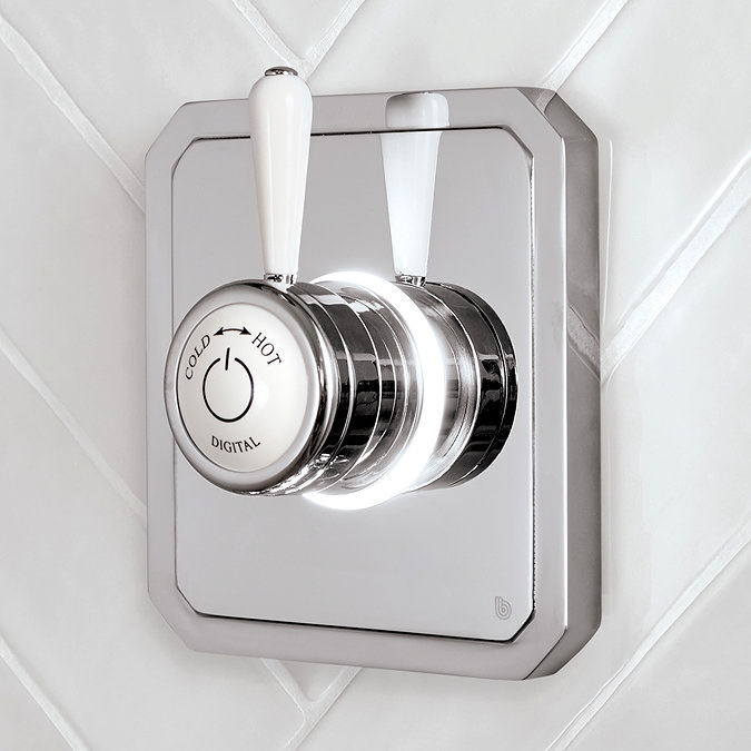 Bathroom Brands Classic 1910 Single Outlet Digital Shower Valve  Profile Large Image