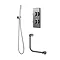 Bathroom Brands Contemporary 2025 Dual Outlet Digital Bath Shower Set with Square Shower Kit + Bath