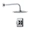 Bathroom Brands Contemporary 2025 Single Outlet Digital Shower Set with Wall Arm + Round Fixed Head