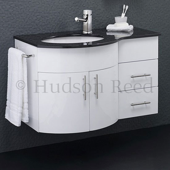Hudson Reed - Ellipse Basin & Cabinet (Left Handed) - LF211 Large Image