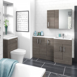 Hudson Reed Grey Avola Full Depth Fitted Bathroom Furniture