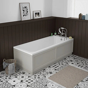 Grey bath panel