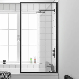 Fixed bath shower screen