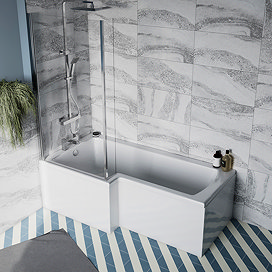 L Shaped Shower Baths