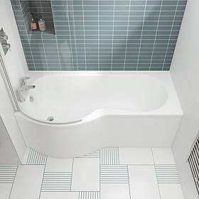P Shaped Shower Baths