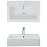 Bauhaus - Air 60 1 Tap Hole Countertop or Wall Mounted Basin - 600 x 390mm Profile Large Image