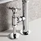 Bauhaus Belle Chrome Angled Radiator Valves - RADVA3C Profile Large Image