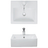 Bauhaus - Bolonia 1 Tap Hole Countertop or Wall Mounted Basin - 500 x 440mm Profile Large Image