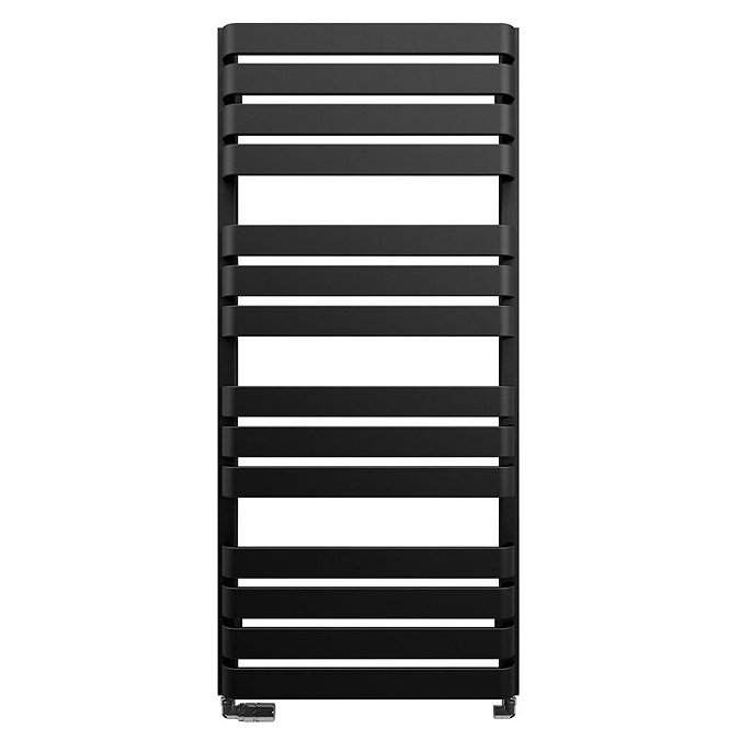 Bauhaus Celeste Towel Rail - 500 x 1100mm - Metallic Black Matte Large Image