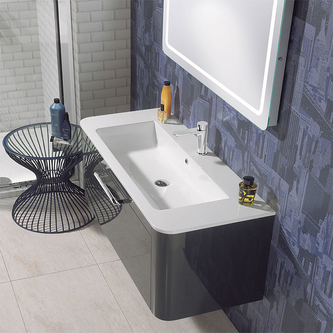 Bauhaus - Celeste Vanity Unit with Basin - Graphite - 3 size options Feature Large Image