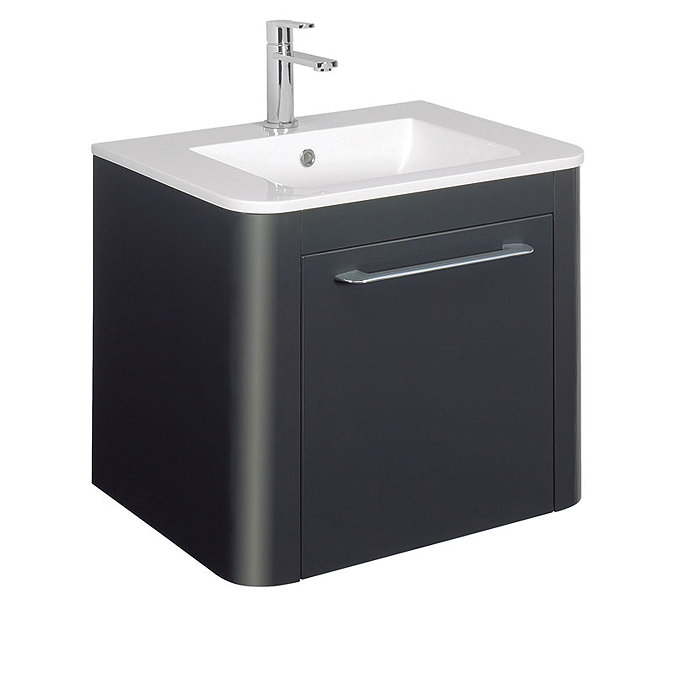 Bauhaus - Celeste Vanity Unit with Basin - Graphite - 3 size options Large Image