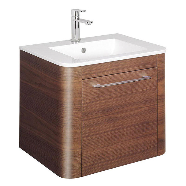 Bauhaus Celeste Vanity Unit with Basin American Walnut at Victorian