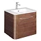 Bauhaus Celeste Vanity Unit with Basin - American Walnut Large Image