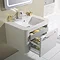 Bauhaus Celeste Vanity Unit with Basin - White Gloss Feature Large Image