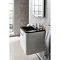 Bauhaus - Celeste Vanity Unit with Plus+Ton Basin - Black Ash - 3 Size Options Feature Large Image