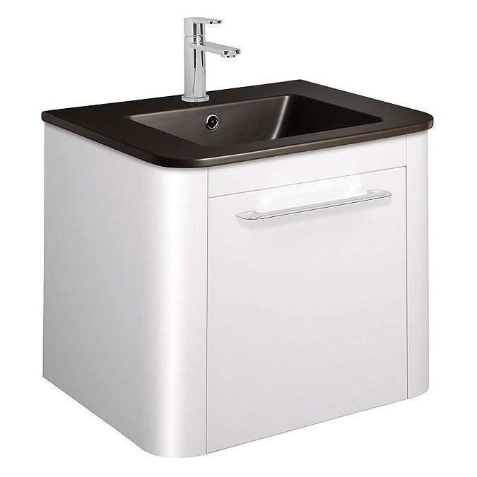 Bauhaus - Celeste Vanity Unit with Plus+Ton Basin - White Gloss - 3 Size Options Large Image