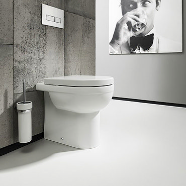 Bauhaus - Central Back to Wall Pan with Soft Close Seat Profile Large Image