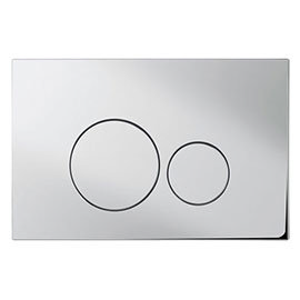 Bauhaus Central Chrome Dual Flush Plate - CEFLUSHC Medium Image