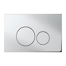 Bauhaus - Central Dual Flush Plate - Various Colour Options Large Image
