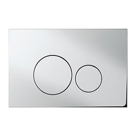 Bauhaus - Central Dual Flush Plate - Various Colour Options Large Image