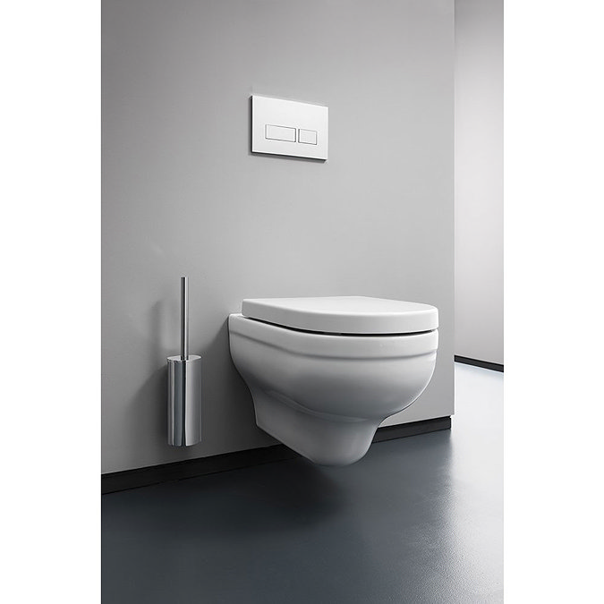Bauhaus - Central Wall Hung Pan with Soft Close Seat Feature Large Image