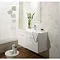 Bauhaus - Design Wall Hung Door Vanity Unit and Basin - Panga - 3 Size Options Profile Large Image