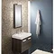 Bauhaus - Design Wall Hung Door Vanity Unit and Basin - White Gloss - 3 Size Options Standard Large 